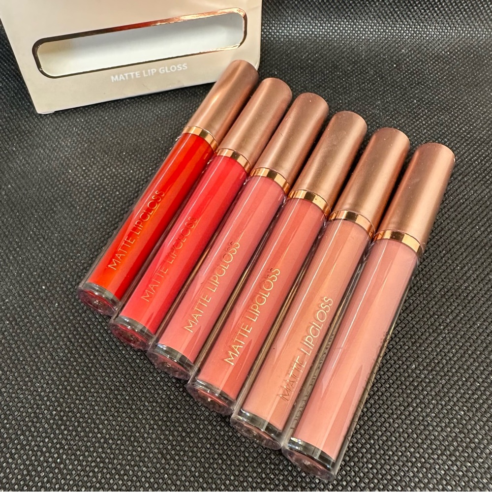 Set of 6 Lip Stain Matte Liquid Lipsticks NEW